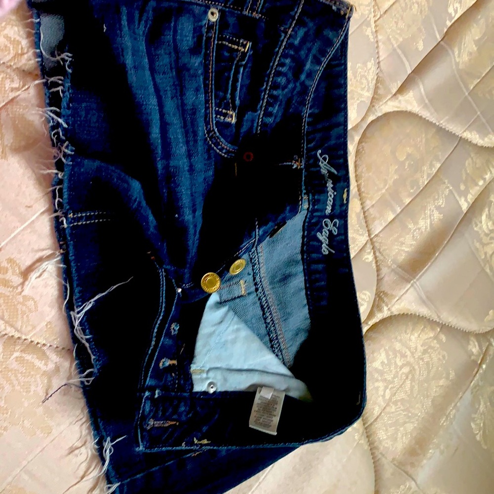 Denim mini skirt
